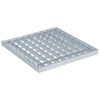 vidaXL Grille Argent&eacute; 30 x 30 x 2 cm Acier galvanis&eacute; &agrave; chaud