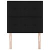 vidaXL T&ecirc;te de lit avec t&ecirc;te de lit Noir 90 cm Cuir synth&eacute;tique