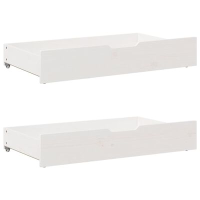 vidaXL Cadre de lit sans matelas blanc 180x200 cm bois massif de pin