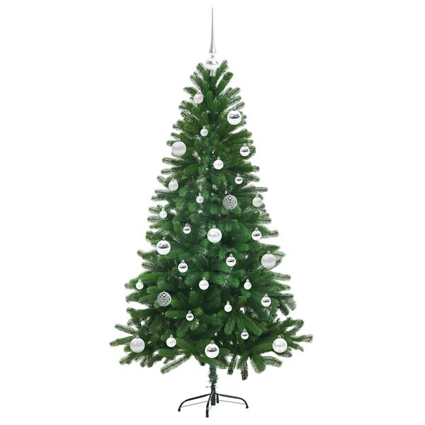 vidaXL Sapin de No&euml;l avec 150 LED avec support Vert 150 cm PE