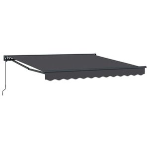vidaXL Auvent manuel 3 x 2,5 m Anthracite 100 % polyester
