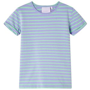 T-shirt pour enfants design &agrave; rayures menthe vif 116