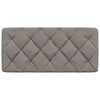 vidaXL Coussin de t&ecirc;te de lit taupe 100 cm tissu