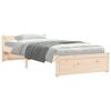vidaXL Cadre de lit sans matelas bois massif 90x190 cm