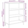 vidaXL Buffet Ch&ecirc;ne artisanal 69,5 x 32,5 x 90 cm Bois d'ing&eacute;nierie