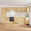 vidaXL Armoire avec tiroir avec porte SKI 14 pcs Brun Miel Pin massif
