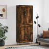 vidaXL Buffet haut Ch&ecirc;ne fum&eacute; 69,5x34x180 cm Bois d'ing&eacute;nierie