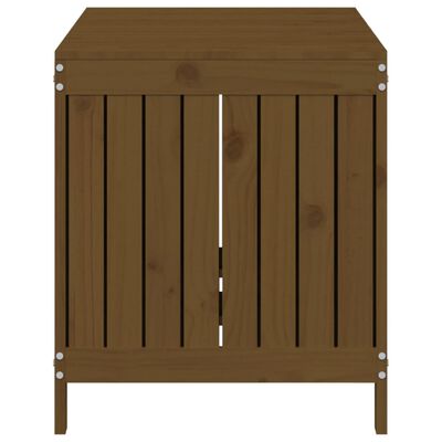 vidaXL Boîte de rangement de jardin Marron miel 121x55x64 cm Bois pin