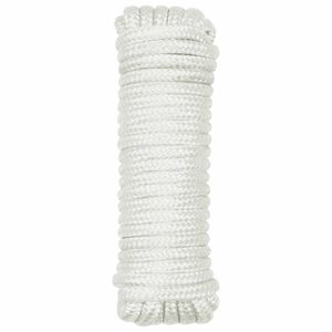 vidaXL Corde de bateau 6 m 1 Blanc Polyester