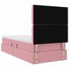 vidaXL Lit avec rangement et matelas Rose 90 x 190 cm Velours