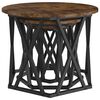 vidaXL Table d'appoint empilable 3 pcs Ch&ecirc;ne fum&eacute;