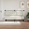vidaXL T&ecirc;te de lit suspendue Cr&egrave;me 170 x 55 x 7 cm Velours