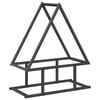 vidaXL Portant de bois chauffage anthracite 50x25x60 cm