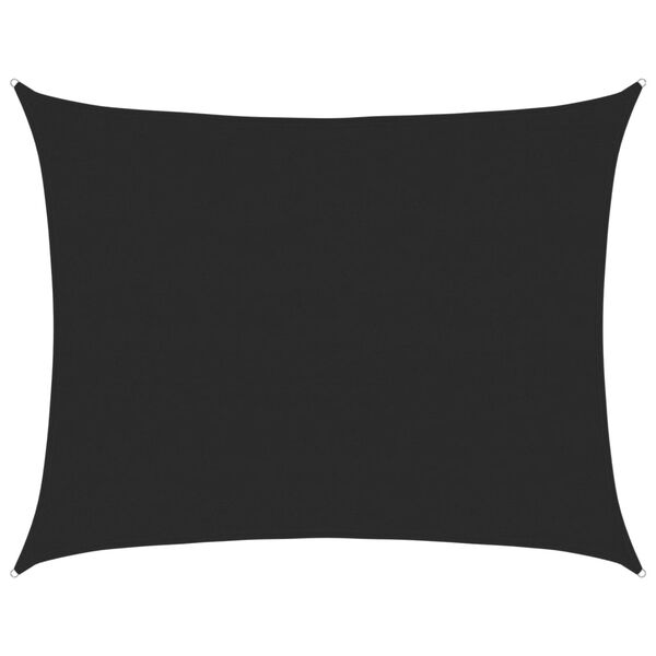 vidaXL Voile d'ombrage 160 g/m&sup2; rectangulaire noir 6x8 m PEHD