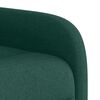 vidaXL Fauteuil inclinable électrique Vert foncé Tissu