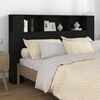 vidaXL Armoire de t&ecirc;te de lit Noir 160x18,5x104,5 cm