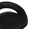 vidaXL Chaise pivotante de salle &agrave; manger Noir Similicuir