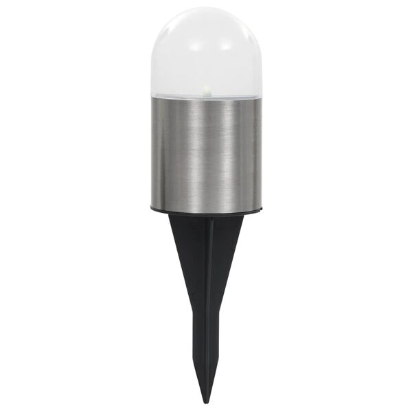 vidaXL Lampe solaire au sol 12 pcs Lumi&egrave;res LED blanches