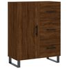 vidaXL Buffet haut Ch&ecirc;ne marron 69,5x34x180 cm Bois d'ing&eacute;nierie