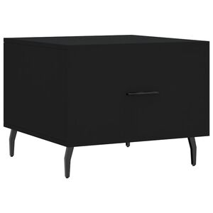 vidaXL Table basse Noir 50x50x40 cm Bois d'ing&eacute;nierie