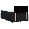 vidaXL Sommier &agrave; lattes de lit avec matelas noir 120x190 cm velours