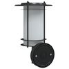 vidaXL Appliques murales d'ext&eacute;rieur 2 pcs noir acier inoxydable