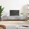 vidaXL Meuble TV gris b&eacute;ton 150x36x30 cm bois d'ing&eacute;nierie