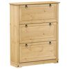 vidaXL Armoire &agrave; chaussures Corona 99x32x124,5 cm bois de pin massif