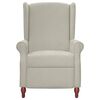 vidaXL Fauteuil de massage inclinable gris clair microfibre
