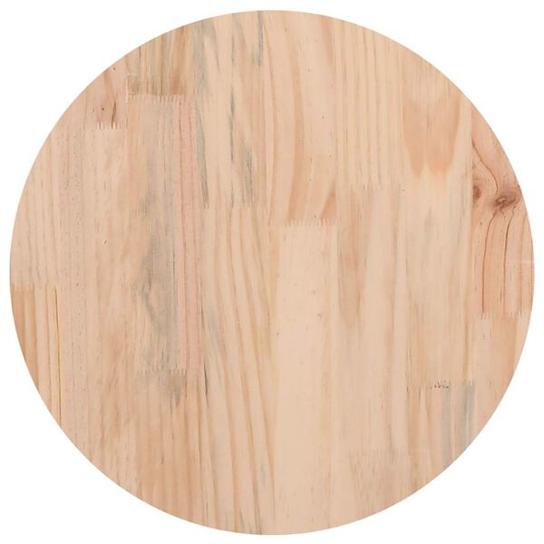 vidaXL Dessus de table rond &Oslash;30x3 cm bois de pin massif