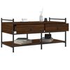 vidaXL Table basse ch&ecirc;ne marron 99x50x50 cm bois d'ing&eacute;nierie