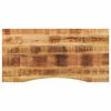 vidaXL Dessus de bureau avec courbe 140x50x2,5 cm manguier massif brut