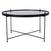 House Nordic Table basse Scarlett 70x40 cm Rond Noir