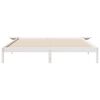 vidaXL Cadre de lit avec tables de chevet Blanc 180 x 210 cm