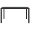 vidaXL Ensemble &agrave; manger de jardin coussins 7pcs R&eacute;sine tress&eacute;e Noir