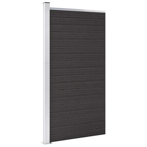 vidaXL Panneau de cl&ocirc;ture WPC 95x186 cm Noir