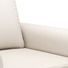 vidaXL Fauteuil Cr&egrave;me 60 cm Similicuir