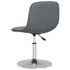 vidaXL Chaises pivotantes &agrave; manger lot de 2 gris clair tissu