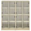 vidaXL Biblioth&egrave;que avec portes ch&ecirc;ne sonoma 136x37x142 cm