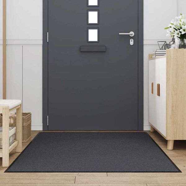 vidaXL Paillasson anthracite 115x200 cm