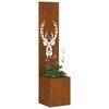 vidaXL &Eacute;cran de confidentialit&eacute; de jardin Rouill&eacute; 32 x 140 cm