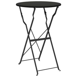 vidaXL Table bistrot Anthracite &Oslash; 50 x 71 cm Acier rev&ecirc;tu de poudre