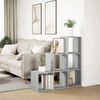 vidaXL &Eacute;tag&egrave;re s&eacute;paratrice de pi&egrave;ce &agrave; 3 niveaux sonoma gris 99x29x99cm