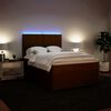 vidaXL Sommier &agrave; lattes de lit avec matelas Rose 160x200 cm Velours
