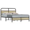 vidaXL Cadre de lit sans matelas 120x200 cm ch&ecirc;ne sonoma