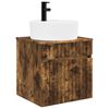 vidaXL Meuble de lavabo mural Ch&ecirc;ne fum&eacute; 49 x 44,5 x 65 cm