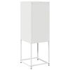 vidaXL Buffet blanc 36x39x107 cm acier lamin&eacute; &agrave; froid