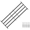 vidaXL Grille de s&eacute;curit&eacute; pour fen&ecirc;tres avec 4 barres crois&eacute;es 3 pcs