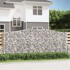 vidaXL Paniers &agrave; gabions arqu&eacute;s 10 pcs 400x30x160/180 cm Fer galvanis&eacute;