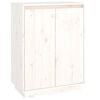 vidaXL Armoire &agrave; chaussures Blanc 60x35x80 cm Bois de pin massif